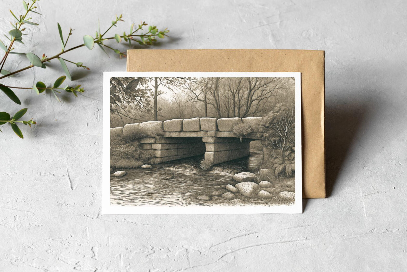 Clapper Bridge A6 Card