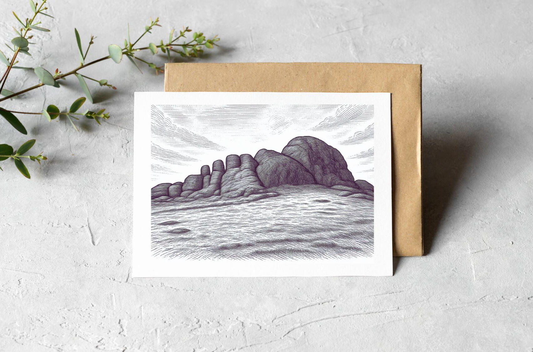 Haytor Rocks A6 Card